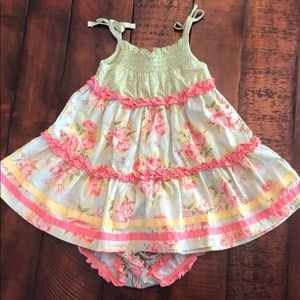 Matilda Jane Dress & Bloomers  (12-18m)